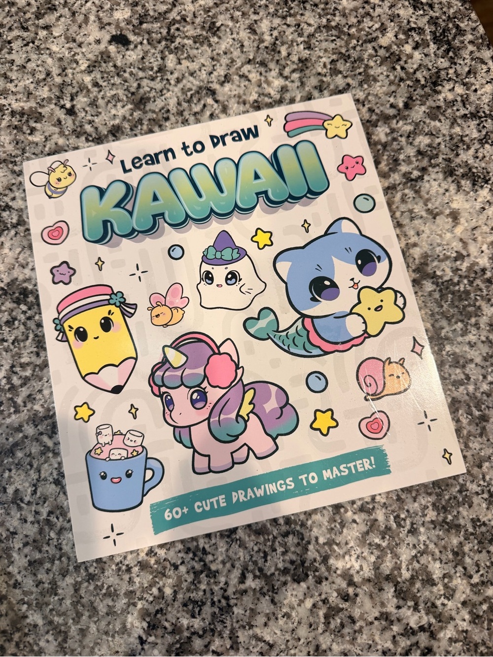 Learn to Draw Kawaii Kids Activity Book - Pastel Blue & Pink